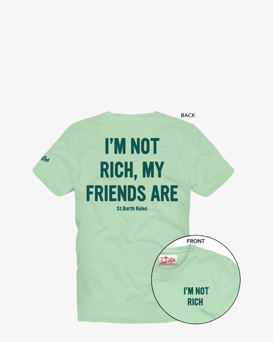 MC2 Saint Barth Portland I'm Not Rich Lichtgroen  T-Shirt