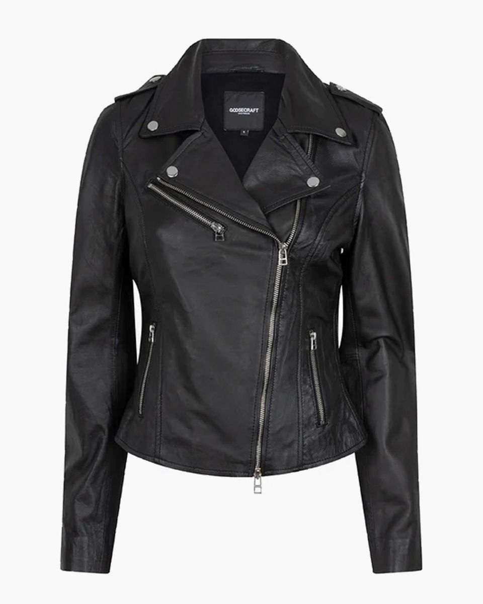 Goosecraft Gc Julia Biker Jassen Dames - Zwart - Maat M