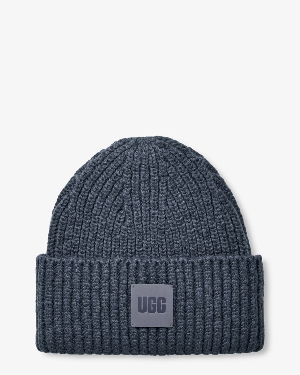UGG UGG Chunky Rib Beanie Dark Wave Muts