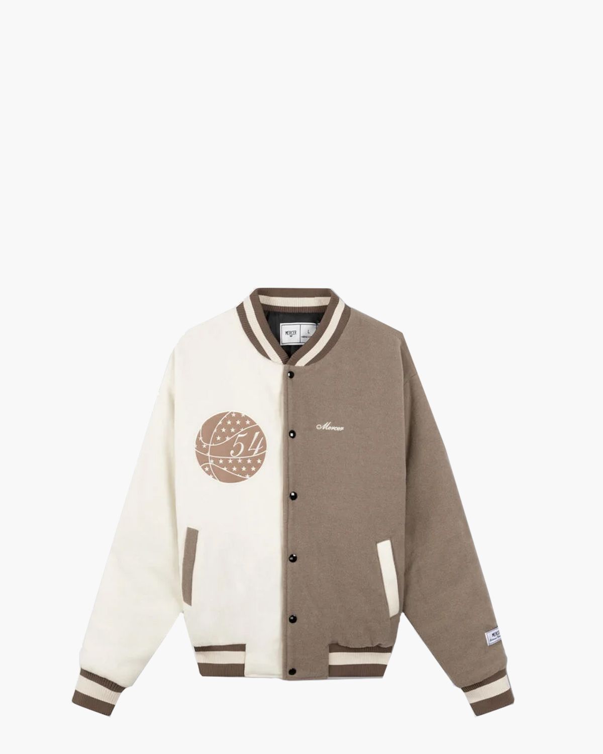 The All Out Varsity Crème/Taupe Jacket
