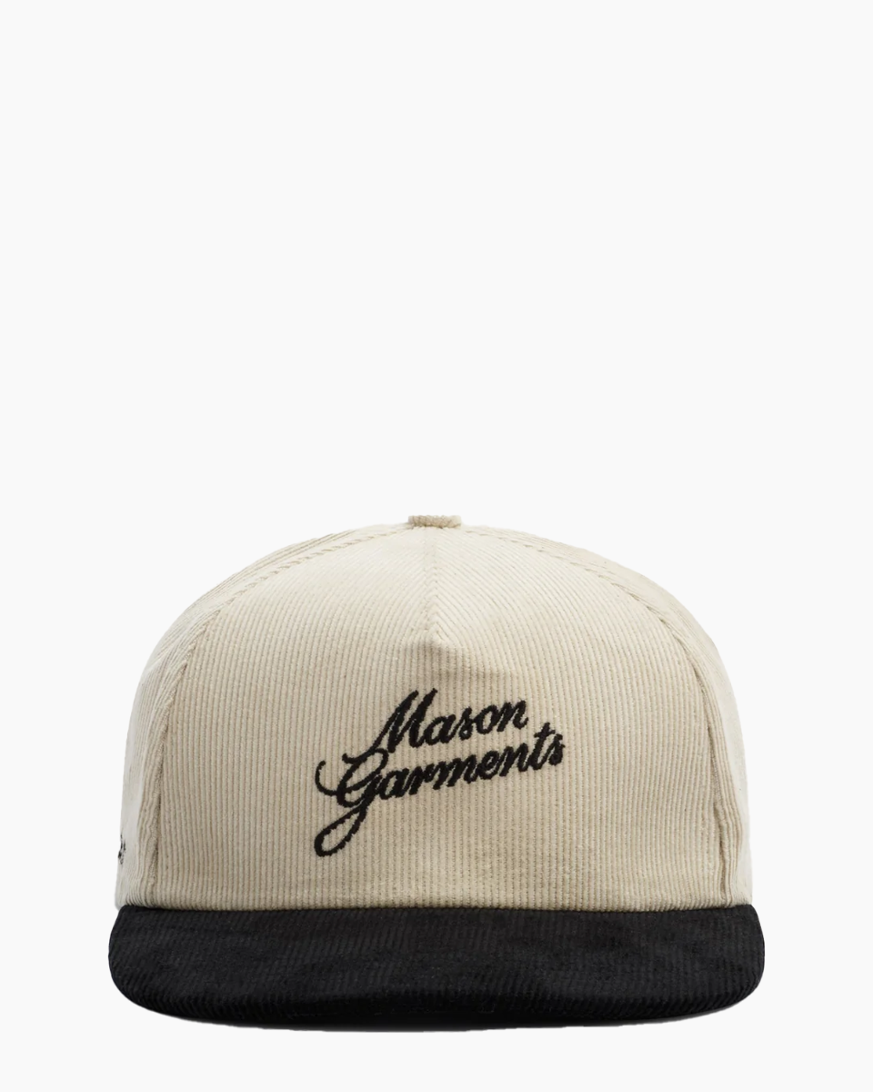 Mason Garments Cap Bicolore Zwart/Wit Pet