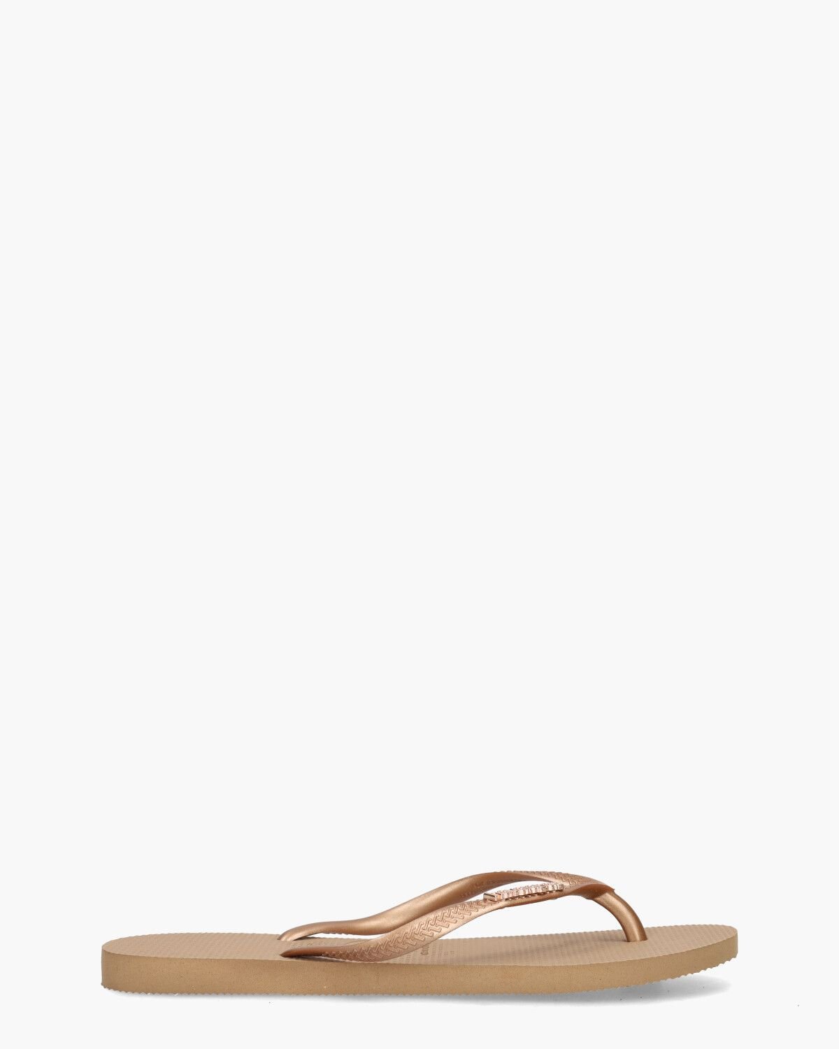 Havaianas Slim logo metallic rose gold Rose maat 3738