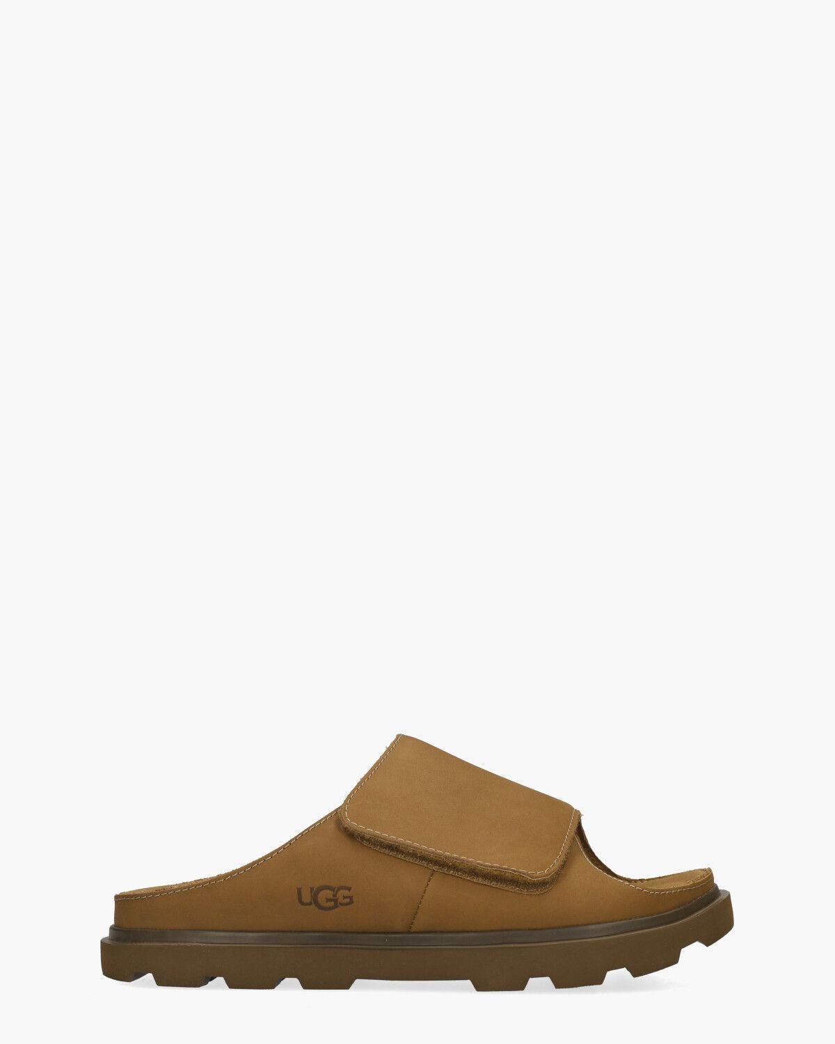 UGG® Solano Slide for Men in Brown, Leather