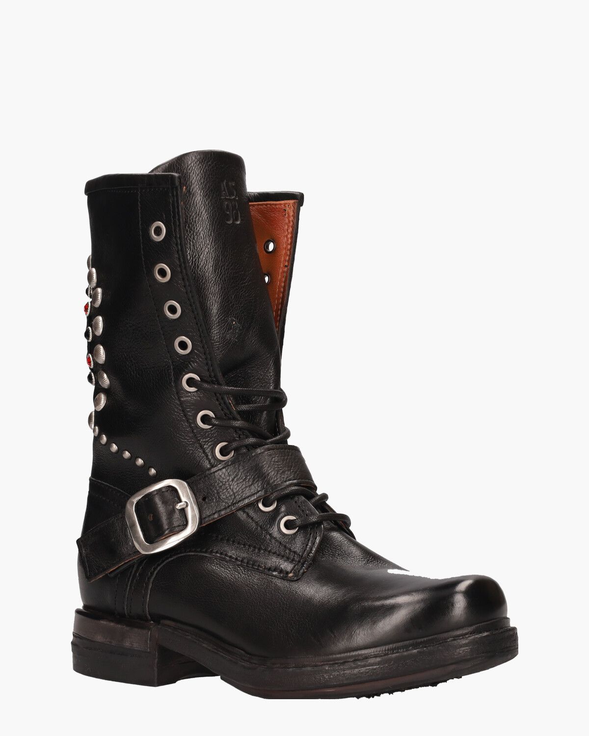 Zwarte Laarzen Dames Veterlaarzen Hoog Hoge Hak Zwarte