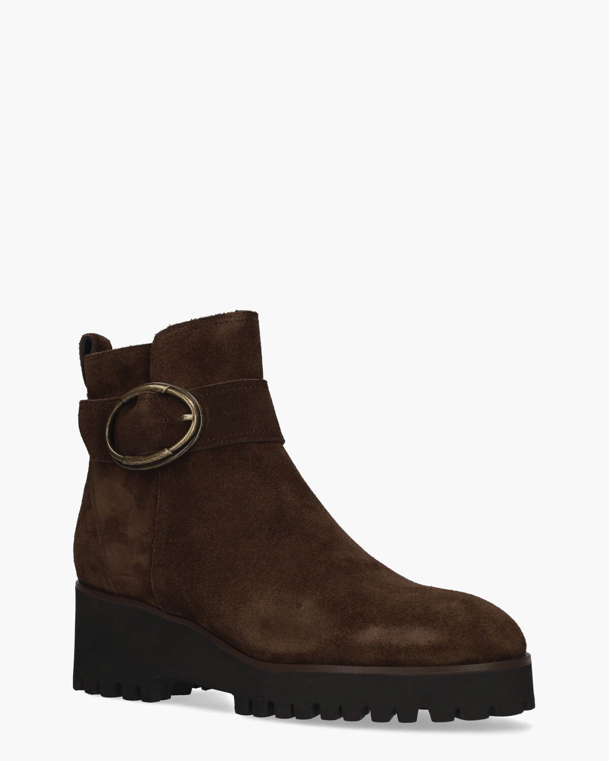 Di Lauro Palmyra Donkerbruin Dames Enkelboots Van