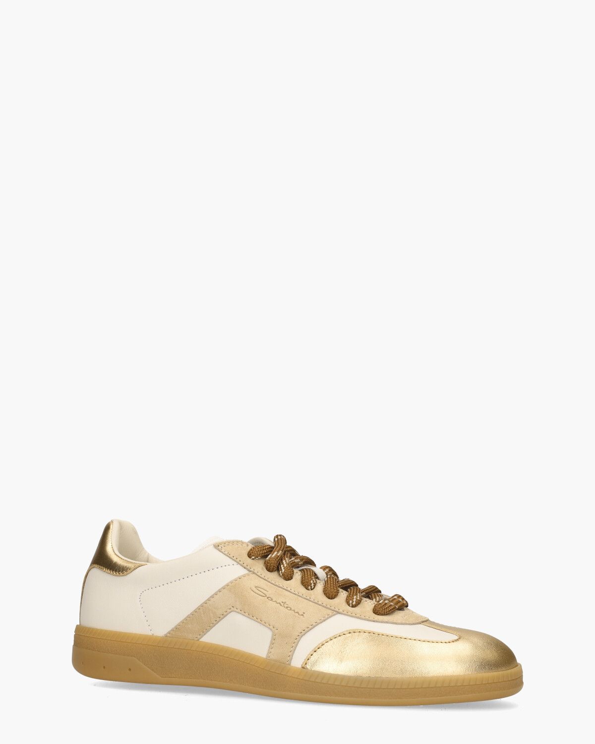Santoni 61244 Wit/Beige/Goud