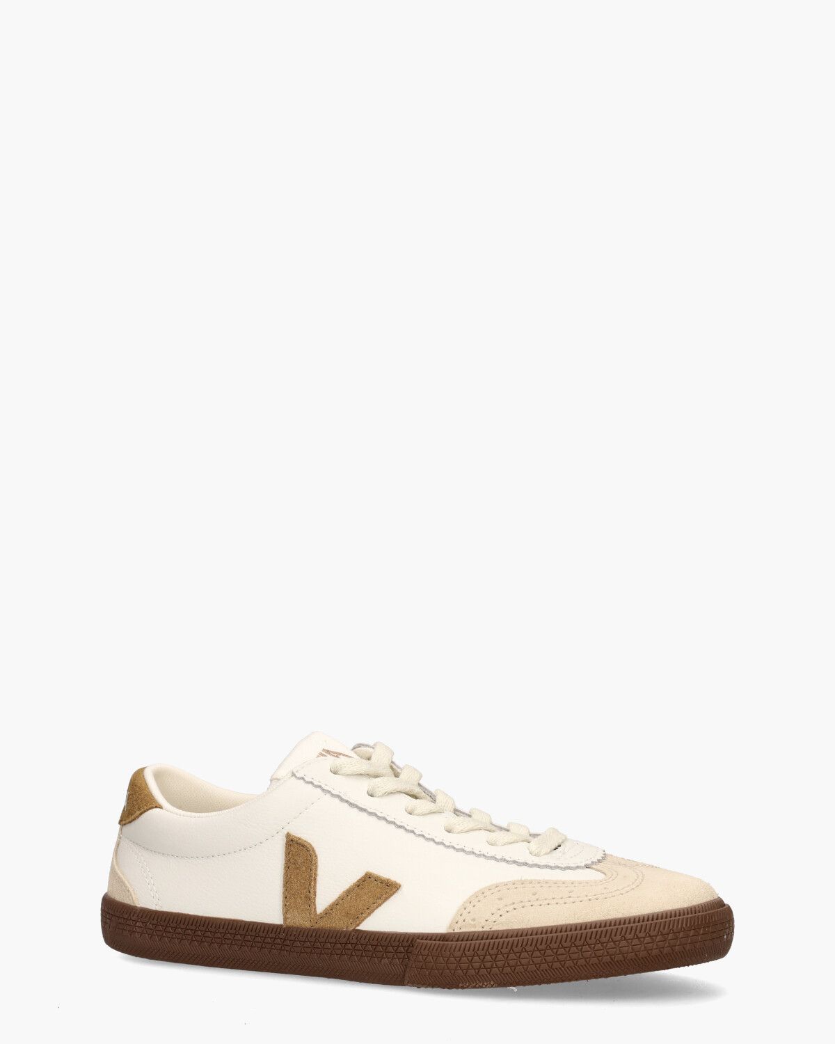 Veja Volley Leather Wit/Bruin