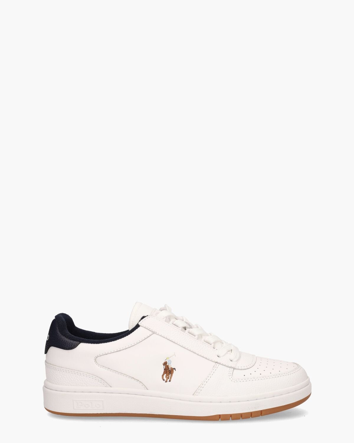 Polo Ralph Lauren Polo Crt Lage sneakers - Leren Sneaker - Heren - Wit - Maat 40