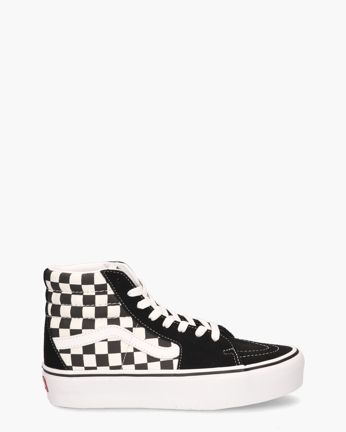 Vans Checkerboard Sk8-Hi Platform 2.0 Zwart/Wit