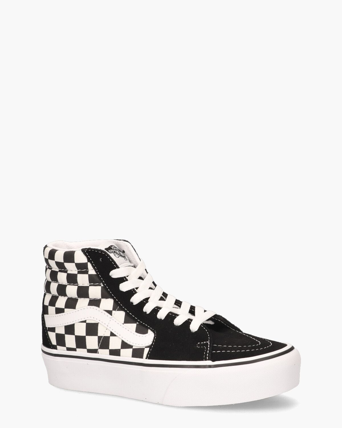 Vans Checkerboard Sk8-Hi Platform 2.0 Zwart/Wit