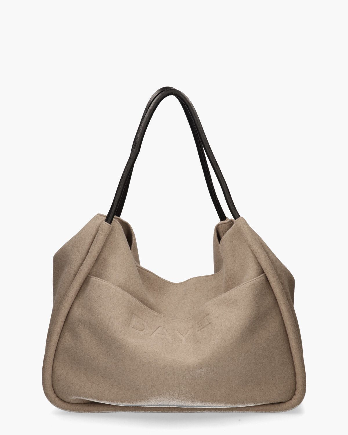Day Woolen Mega Shopper Taupe Tas