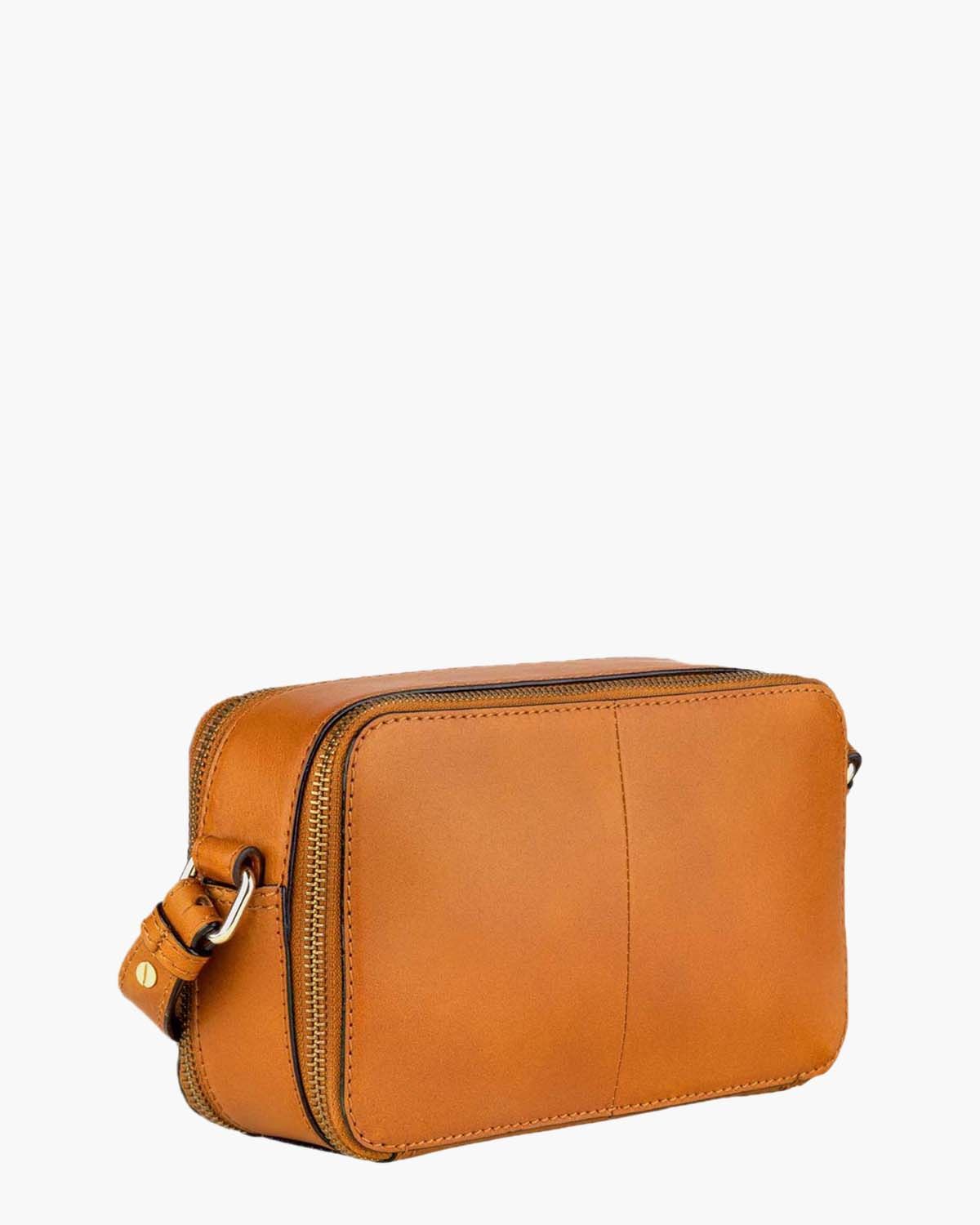 Parisian Paige Crossover Box Bag Cognac Tas