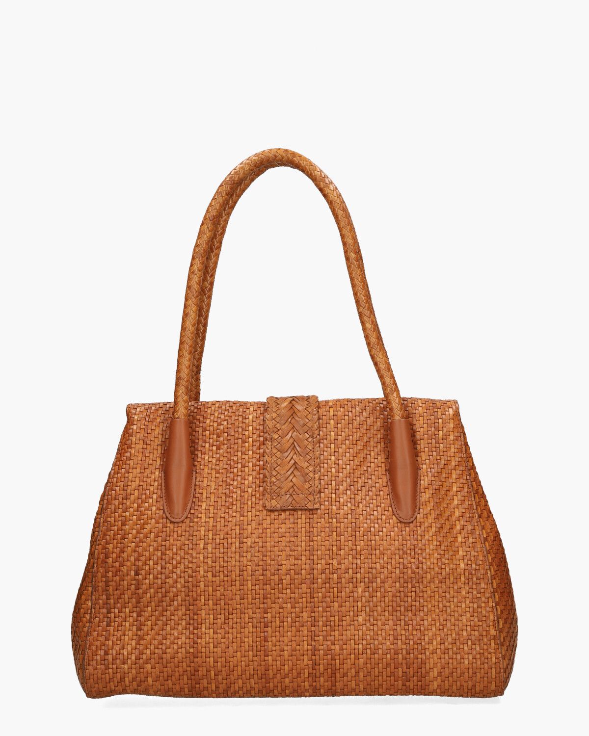 Kirsten Large Bamboo Cognac Tas
