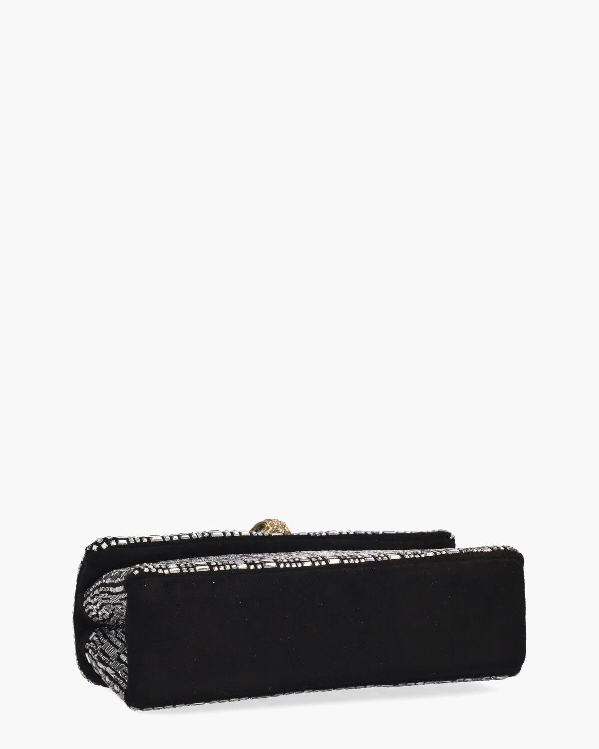 Mini Kensington Crystals Bag Zwart/Zilver Tas