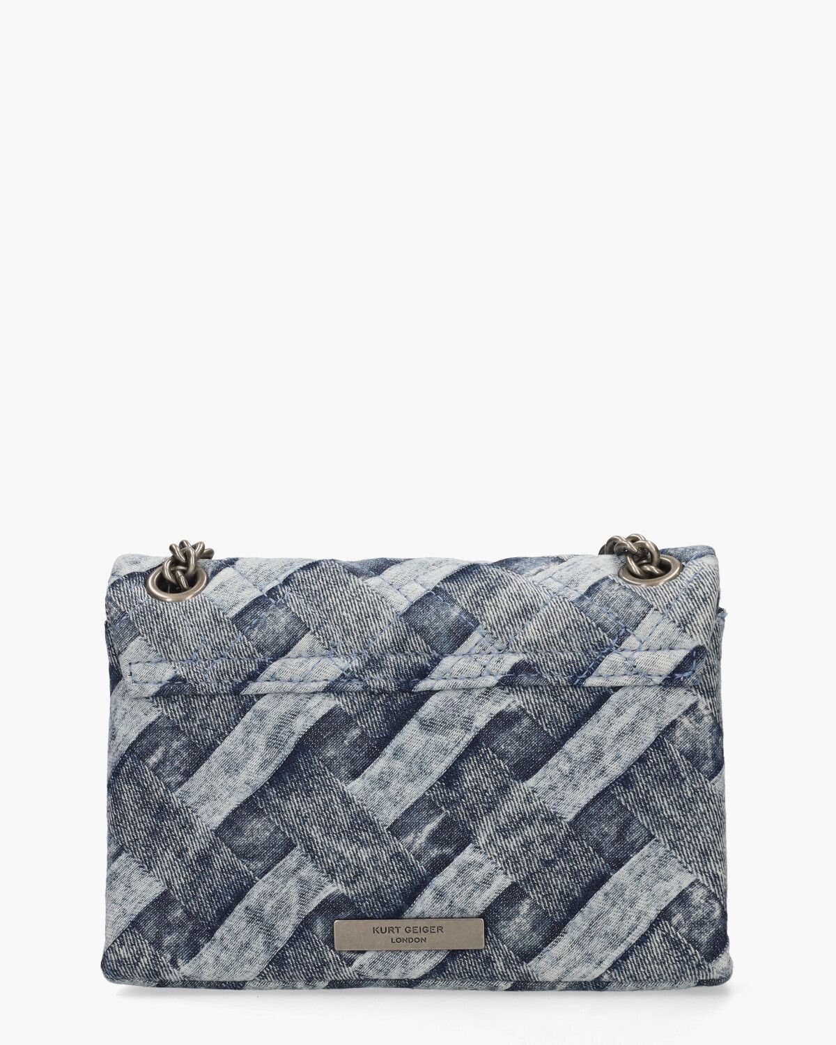 Mini Kensington Denim Crystals Bag Jeansblauw Tas