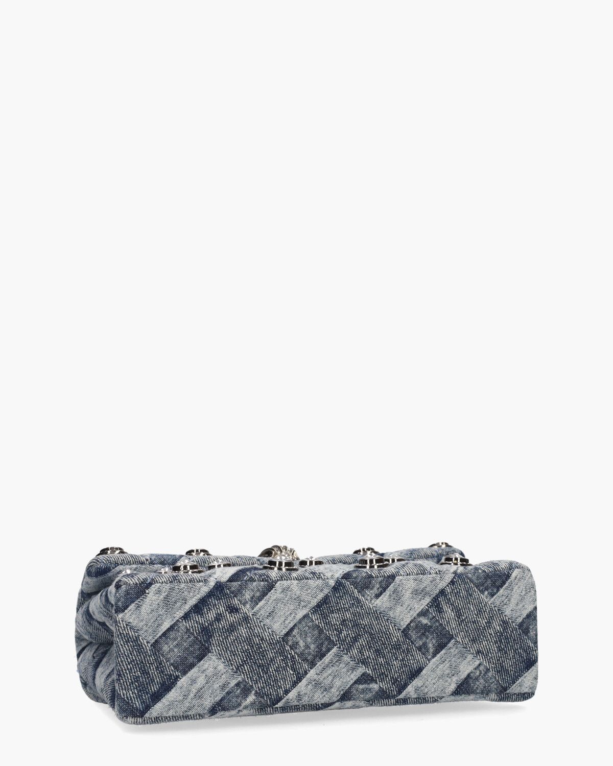 Mini Kensington Denim Crystals Bag Jeansblauw Tas