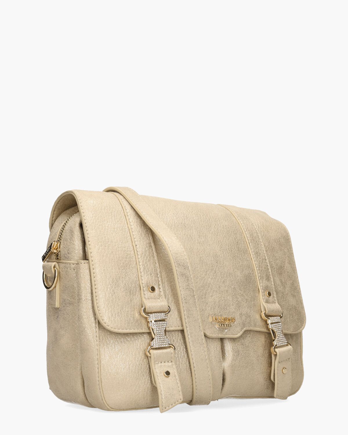 Paz Shoulder Bag Beige/Goud Tas