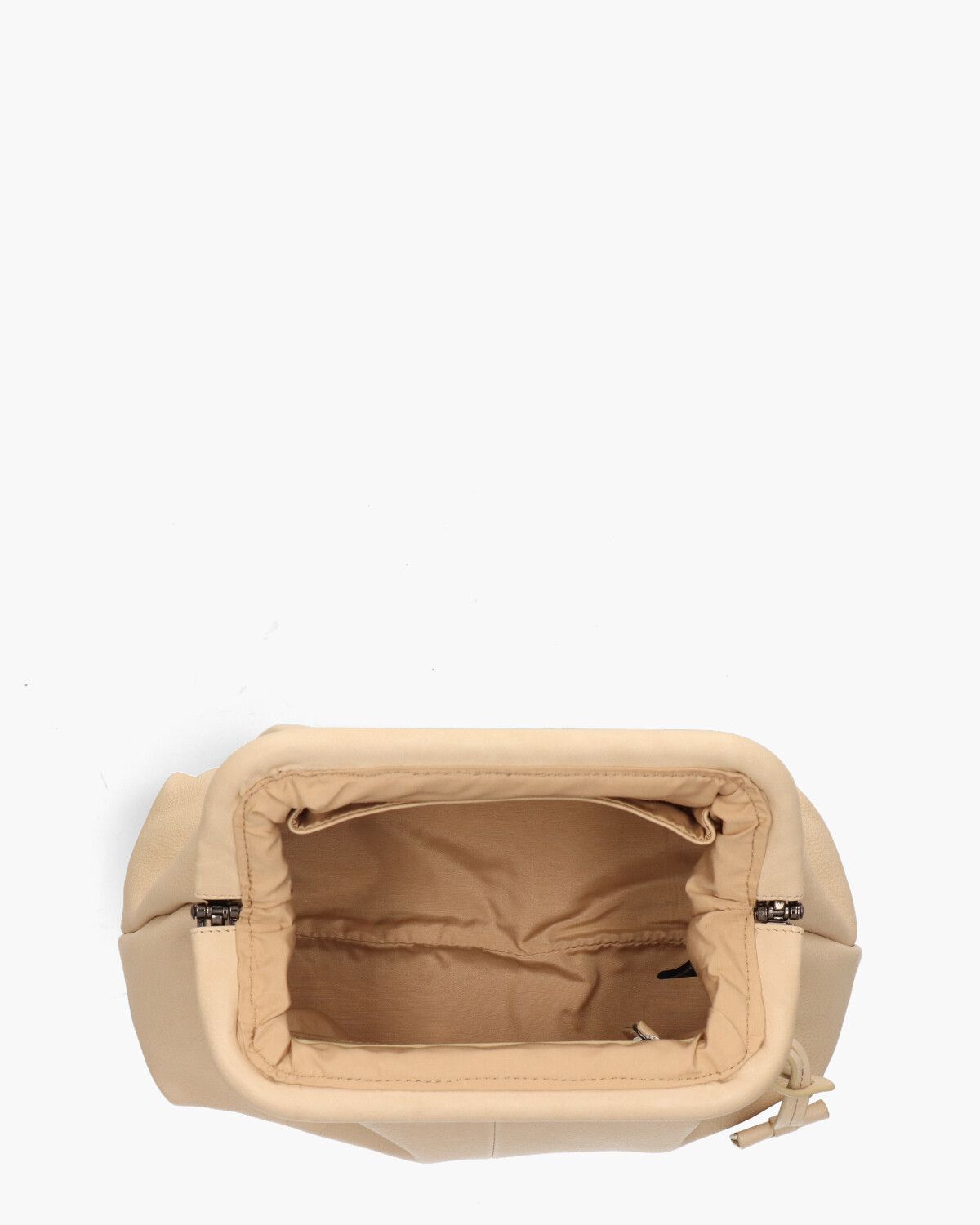 Just Jolie Dumpling Frame Bag Ecru Tas