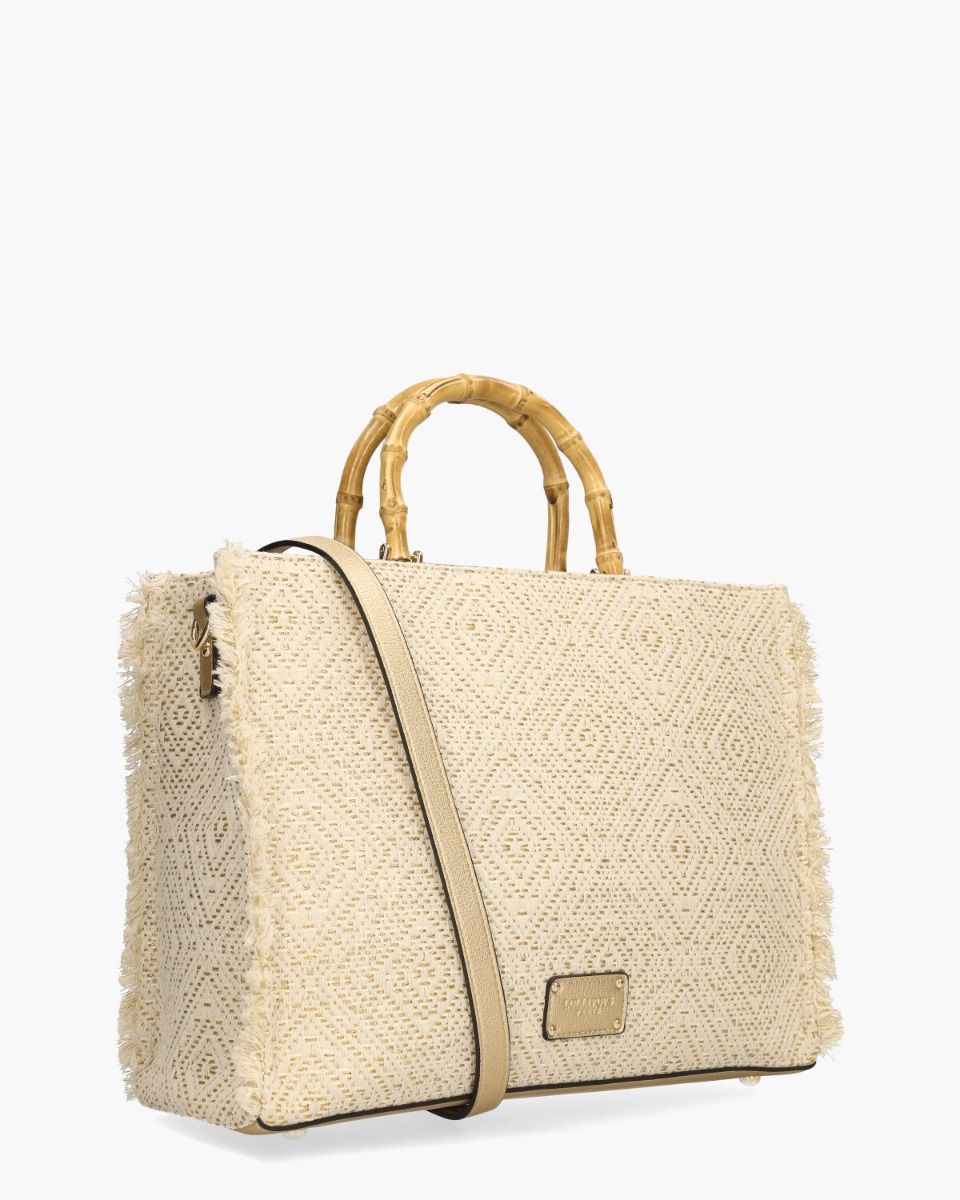 Polly Shopper Large Ecru Tas