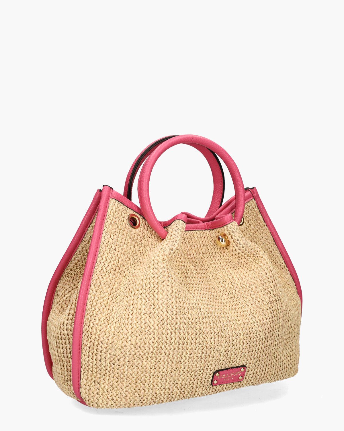 Loreto Handbag Ecru/Roze Tas
