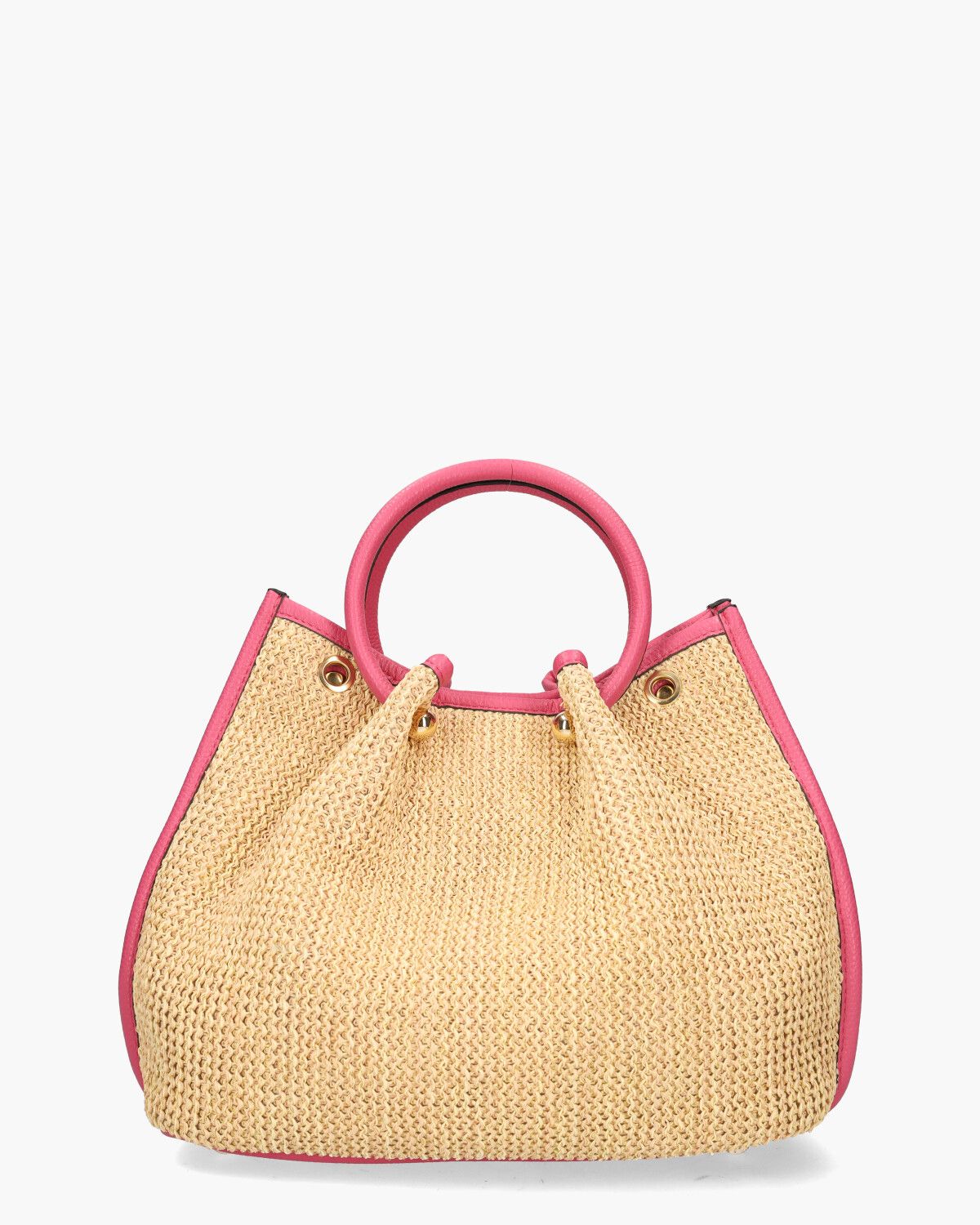 Loreto Handbag Ecru/Roze Tas