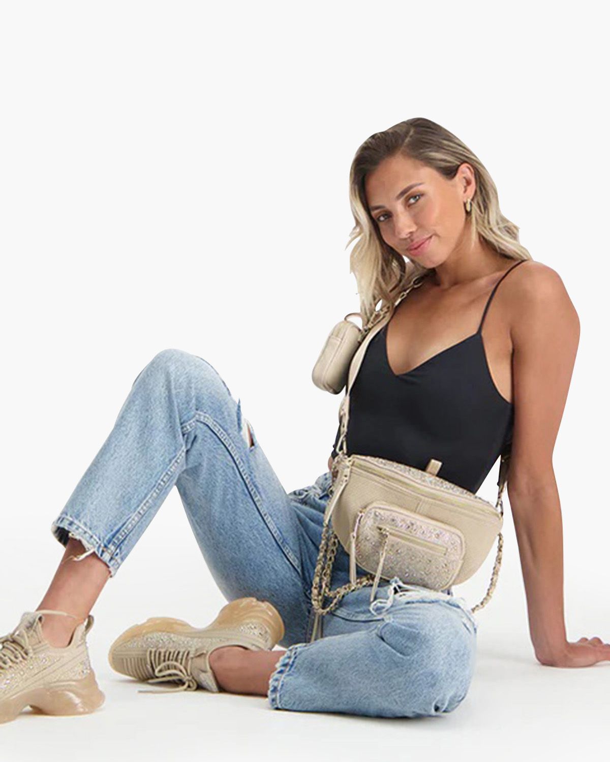 BMaxima Crossbody Bag Ecru Tas