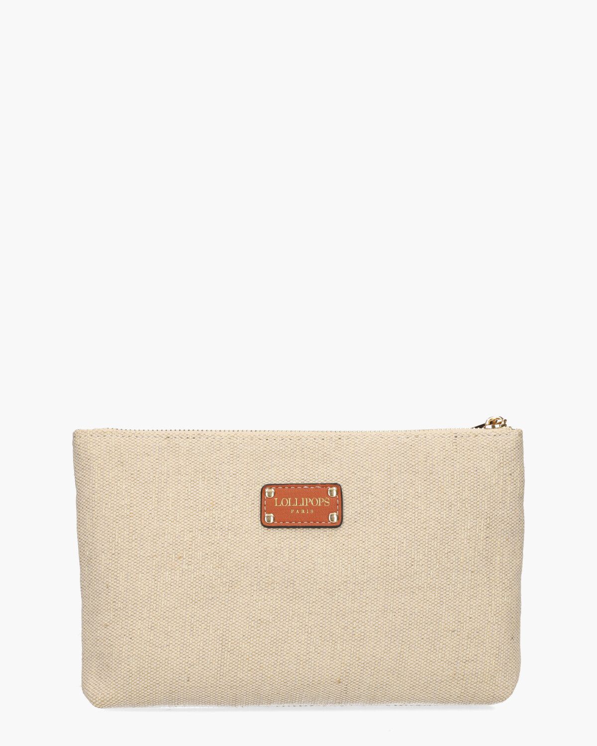 Patrizia Clutch Beige/Koraalrood Tas