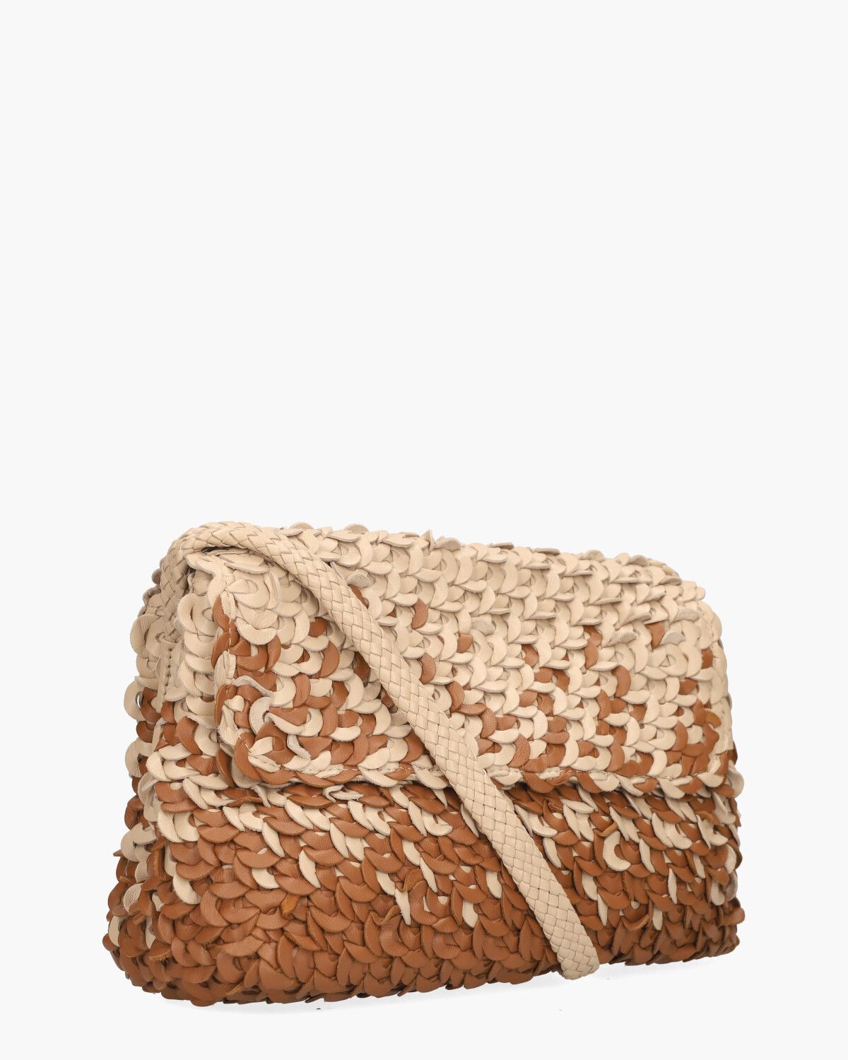 Caroline Canope Beige/Cognac Tas