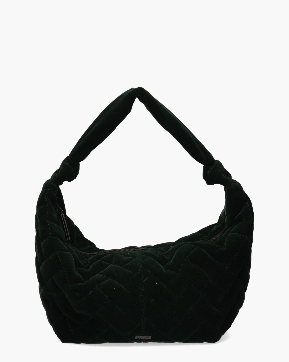 Day XL Putty Velvet Hobo Donkergroen Tas