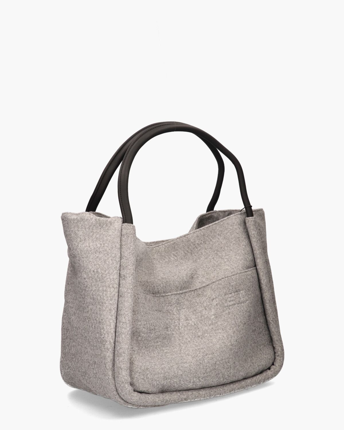 Day Woolen Small Shopper Grijs Tas