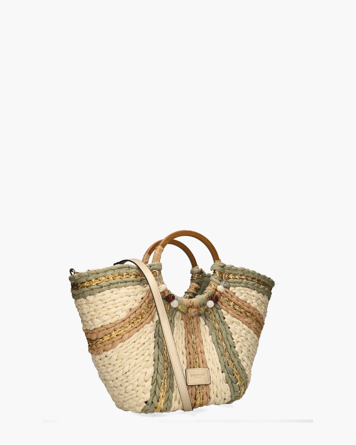 Petronille Basket Bag Large Multicolor/Groen Tas