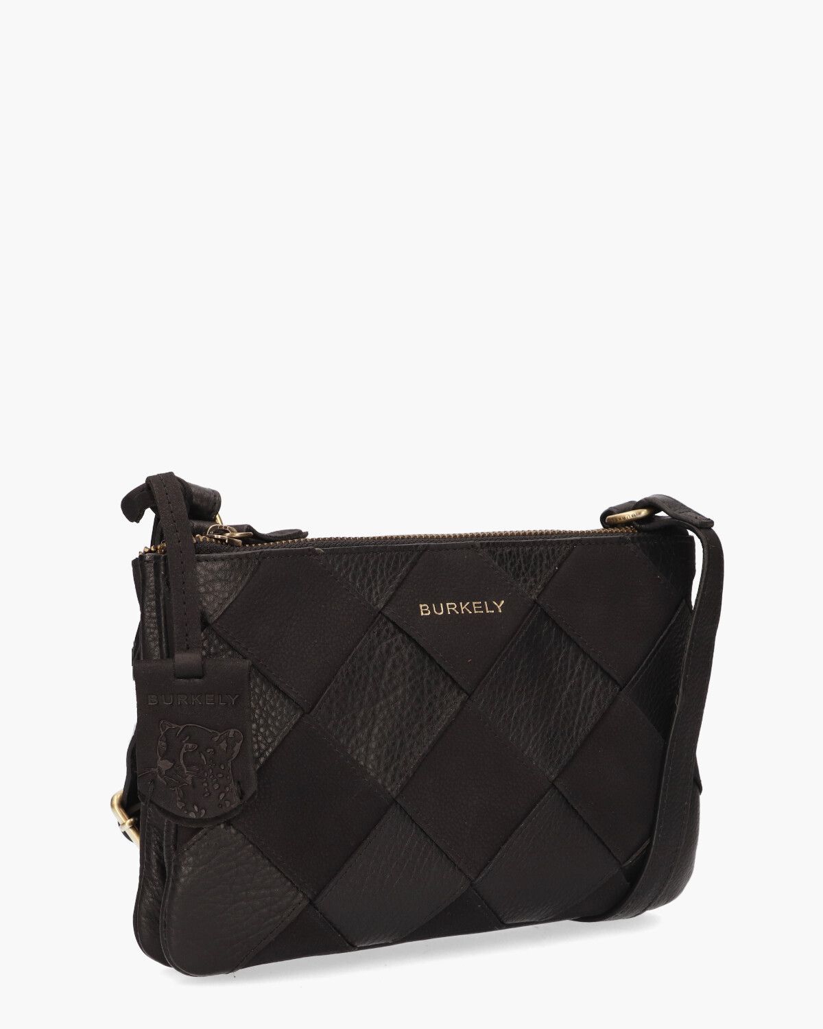 Even Ella Double Pocket Zip Zwart Tas