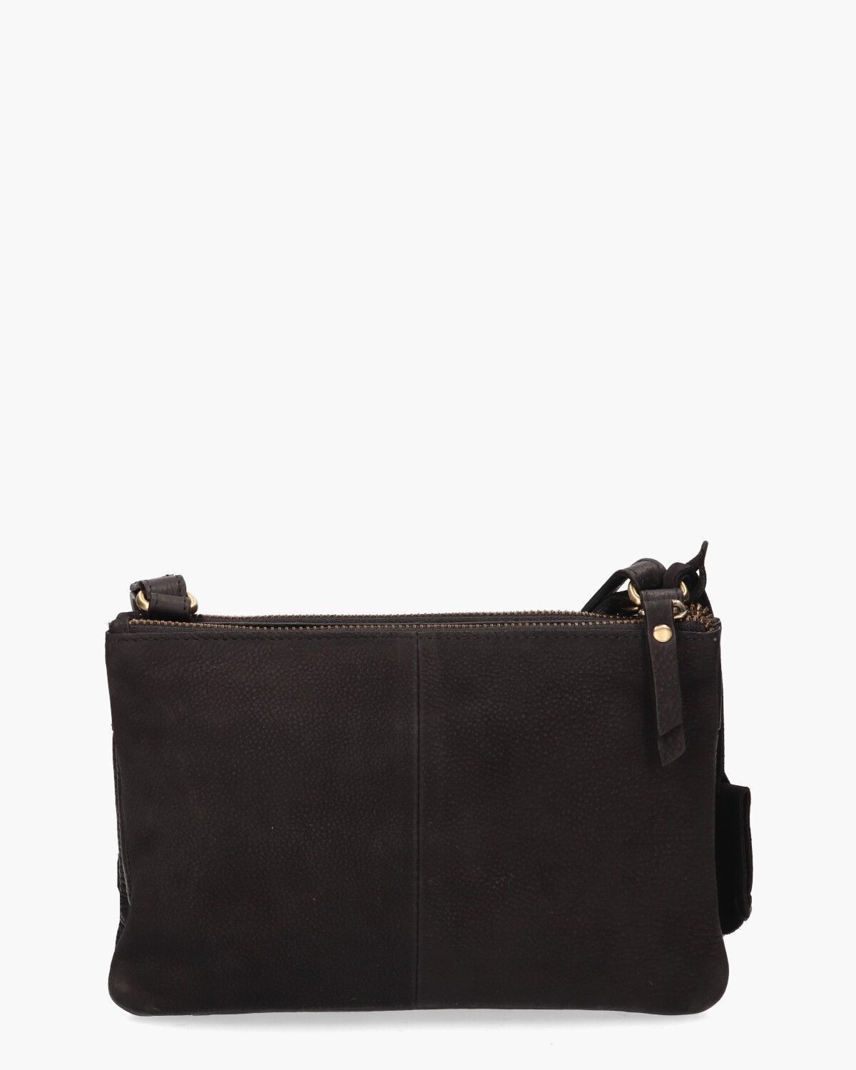 Even Ella Double Pocket Zip Zwart Tas