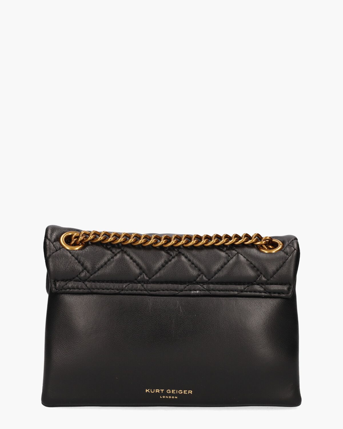 Mini Leather Kensington Bag Zwart Tas