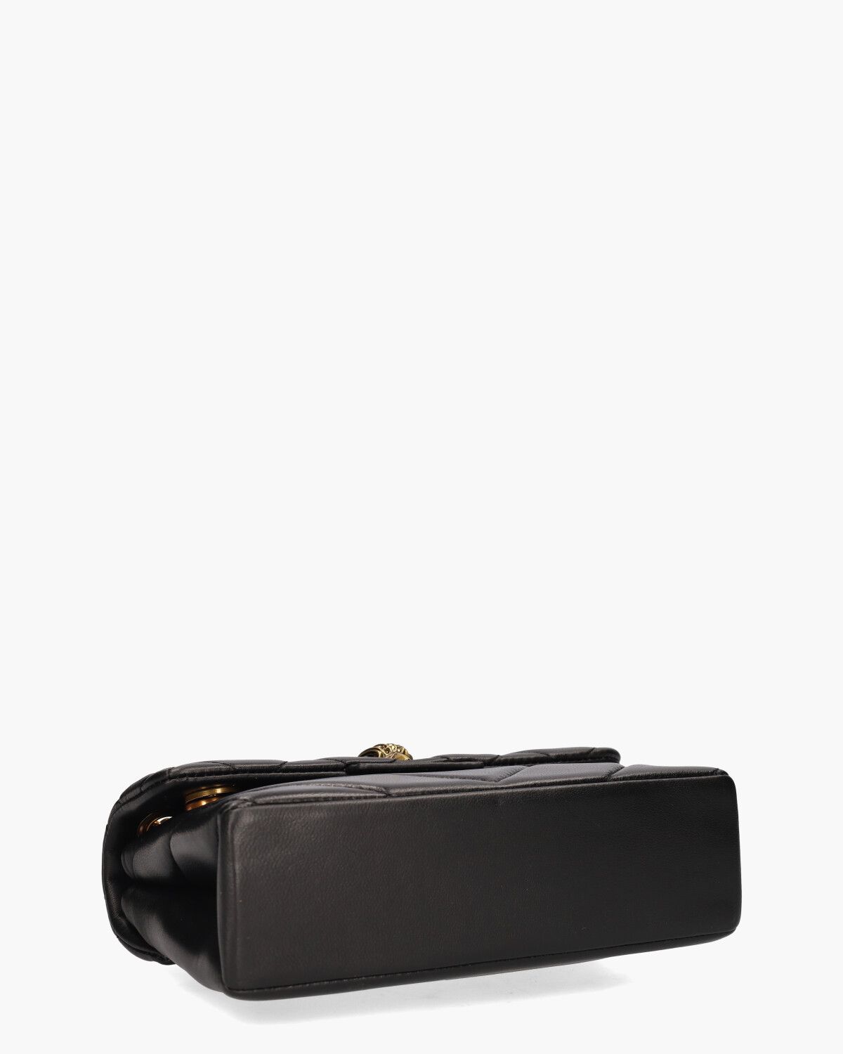 Mini Leather Kensington Bag Zwart Tas