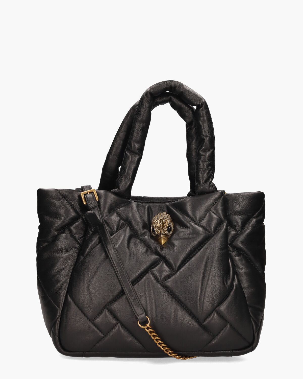 Medium Kensington Puff Shopper Zwart Tas