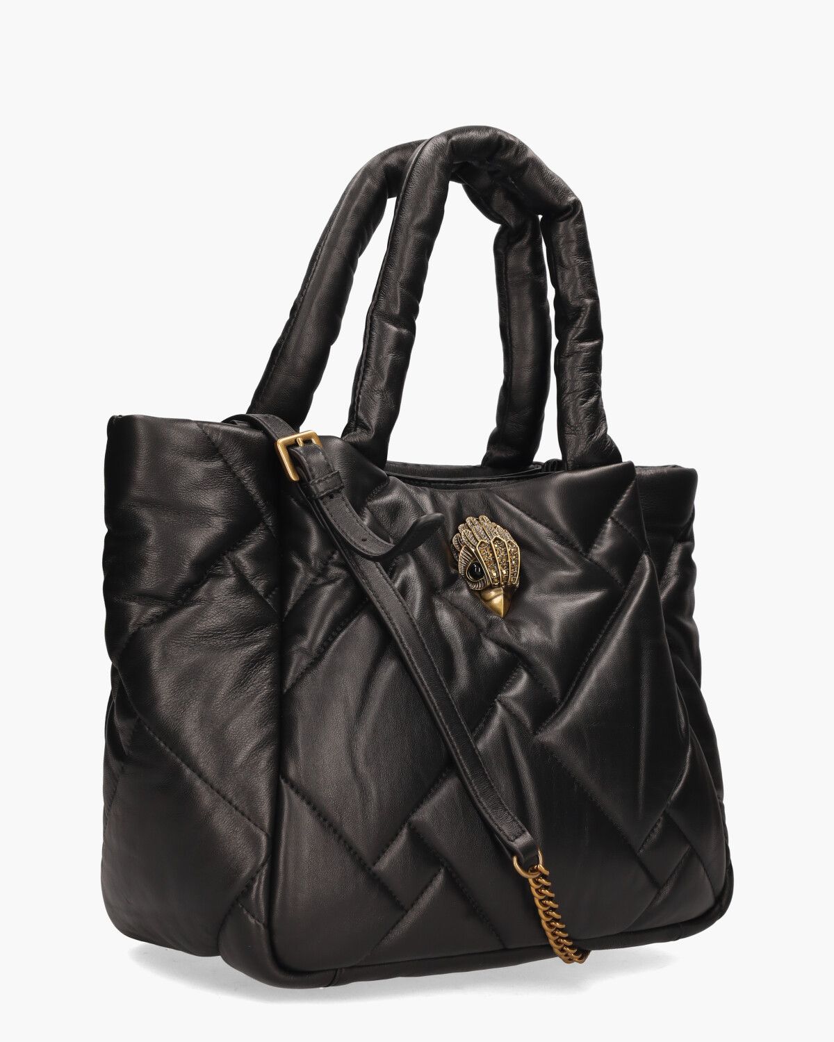 Medium Kensington Puff Shopper Zwart Tas