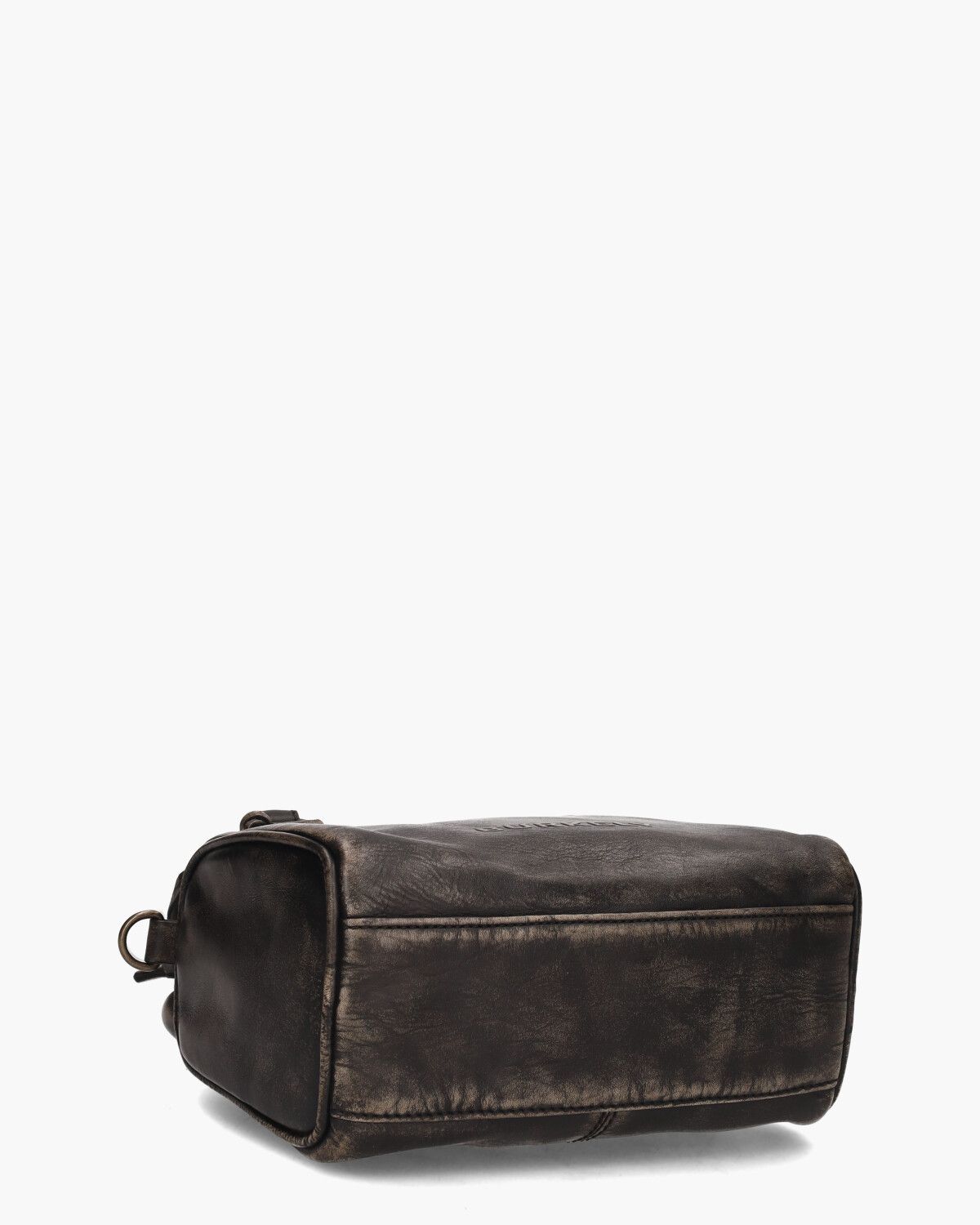 Distress Deon Bowler Bag Small Zwart Tas