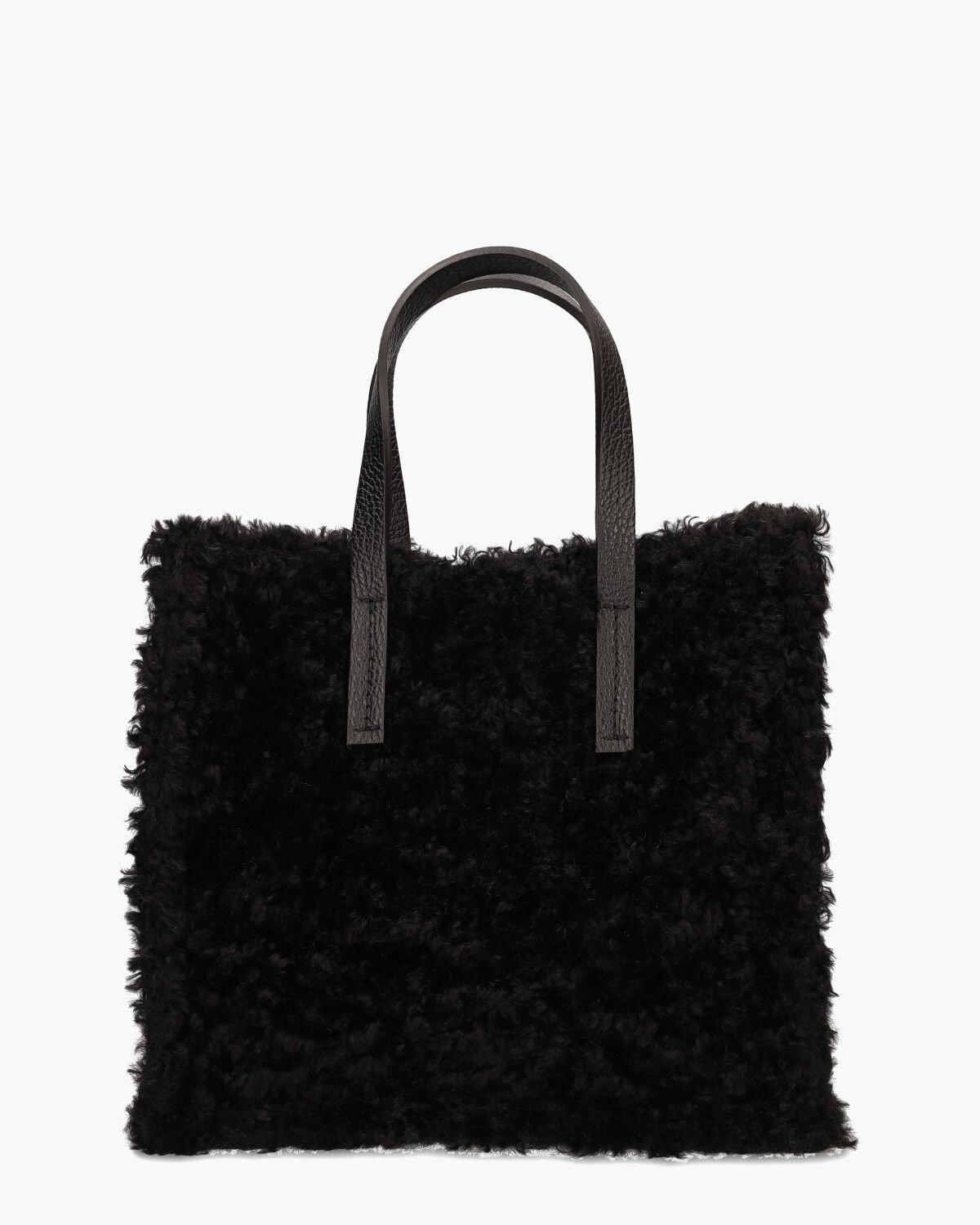 Shearling Zwart Tas