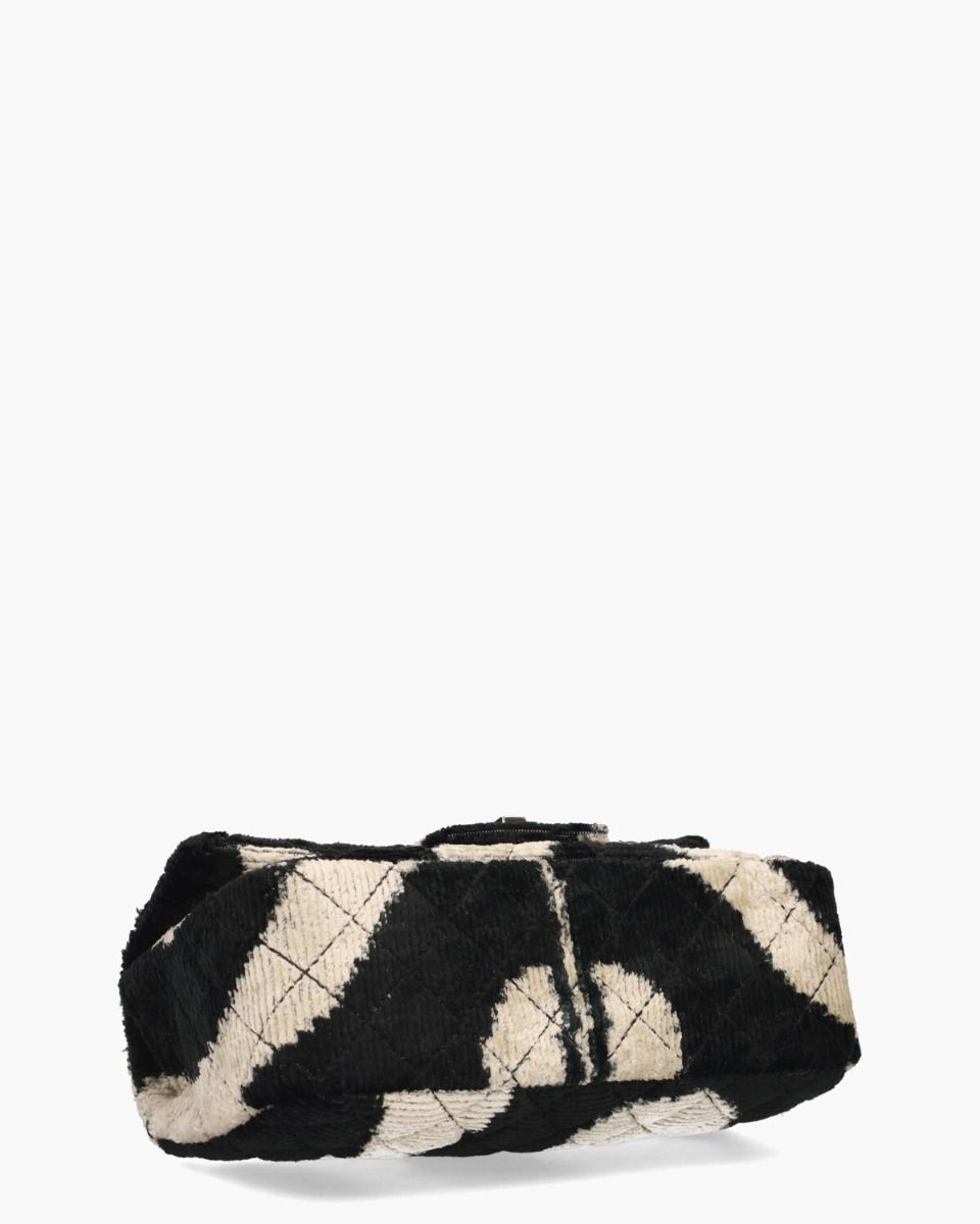 Mini Velvet Bandita Bag 010 Zwart/Off-White Tas