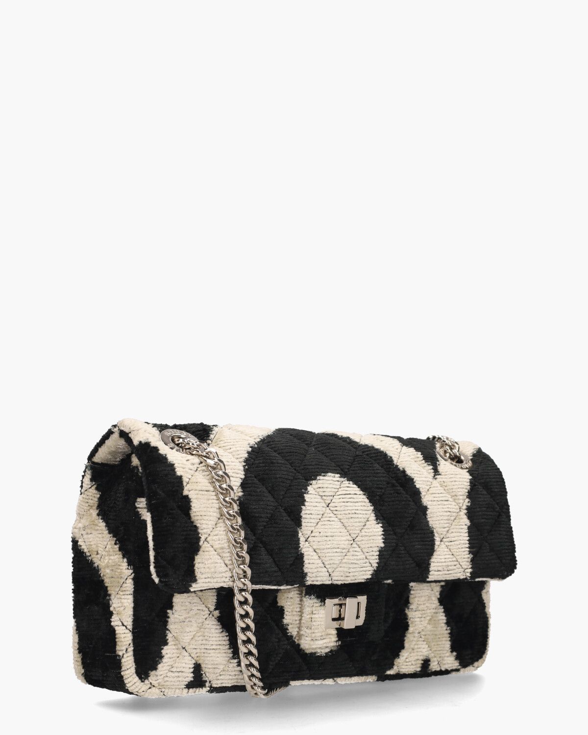 Velvet Bandita Bag 010 Zwart/Off-White Tas