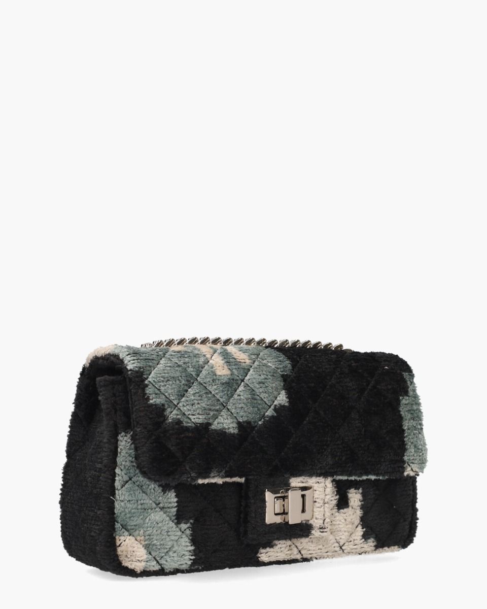 Mini Velvet Bandita Bag 040 Zwart/Multicolor Tas