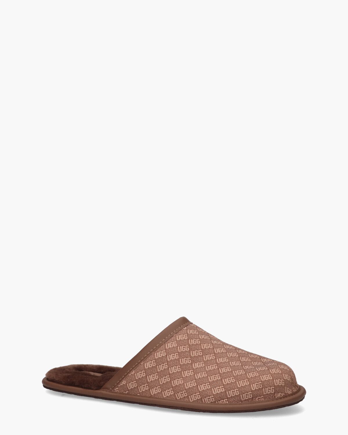 Scuff Logo Jacquard Bruin Herenpantoffels