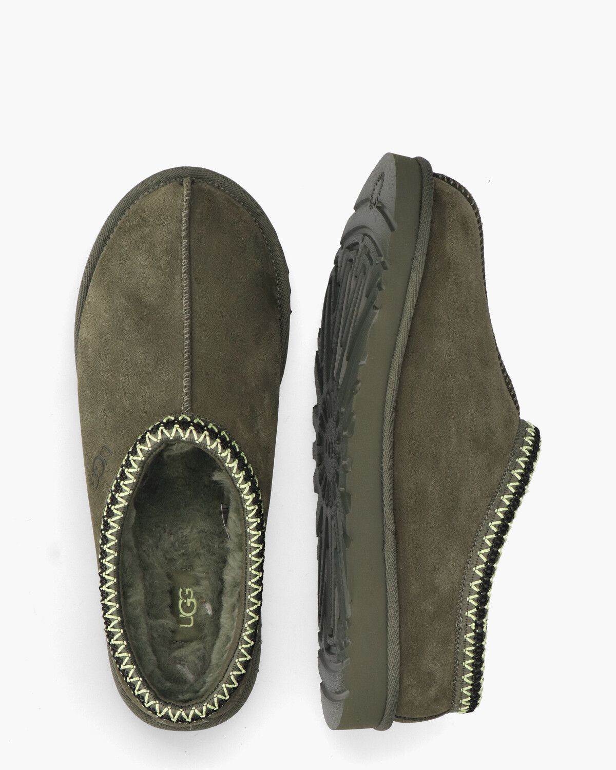 Tasman Slipper Woodland Green Herenpantoffels
