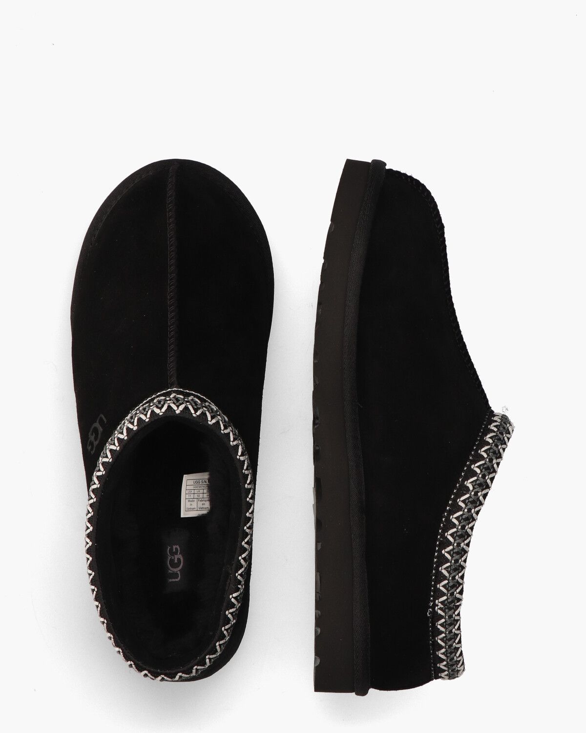 Tasman Slipper Black Herenpantoffels