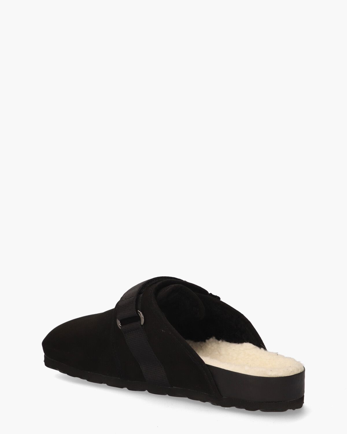 Shaun Fur Zwart Herenpantoffels