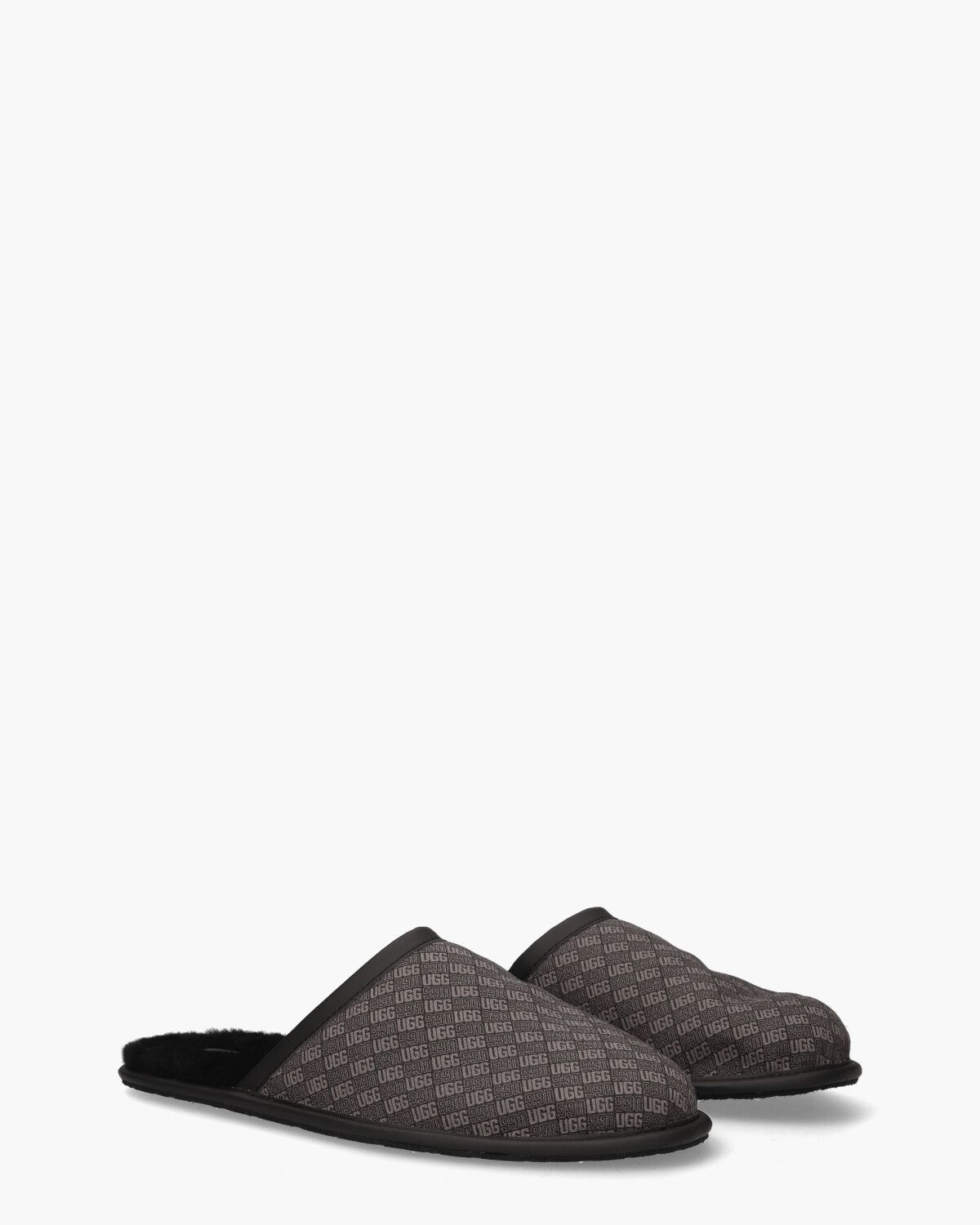 Scuff Logo Jacquard Zwart Herenpantoffels