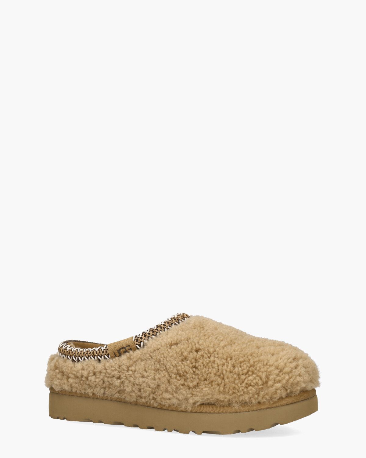 Tasman Maxi Curly Slipper Chestnut Damespantoffels