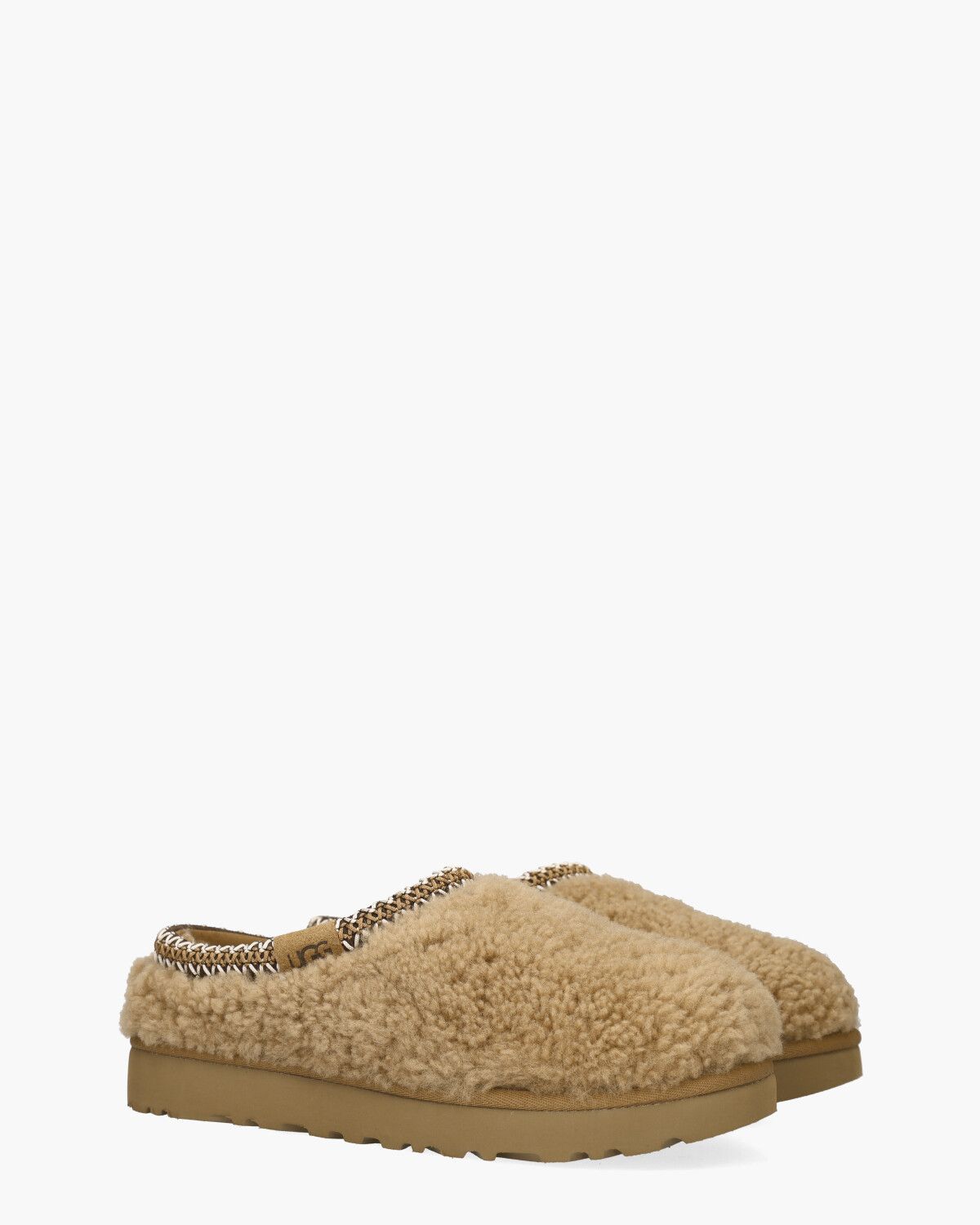 Tasman Maxi Curly Slipper Chestnut Damespantoffels