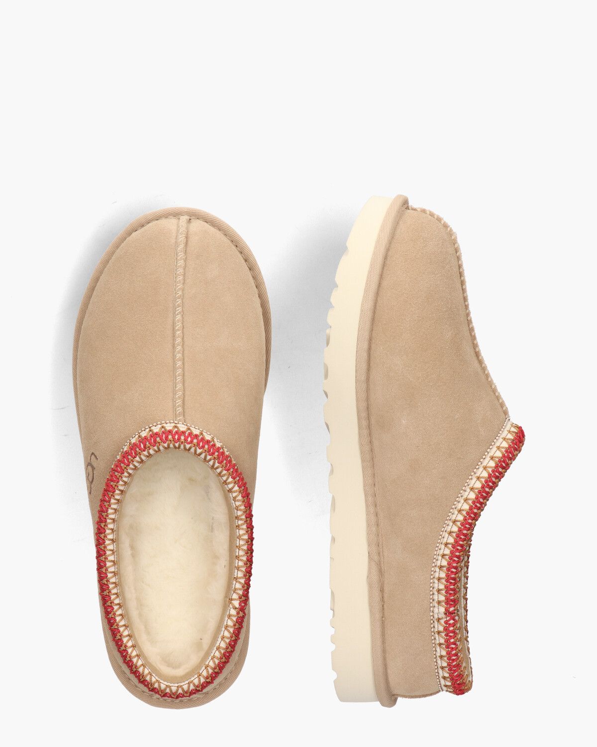 Tasman Slipper Sand/Dark Cherry Damespantoffels